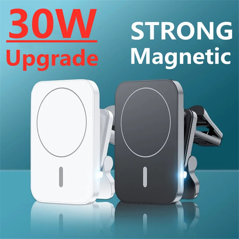 Magnetische Draadloze Oplader en Telefoon Houder  Voor Iphone 12 13 14 Pro Max - DilaTrendshop